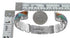 Sterling Silver Turquoise Multicolor Inlay Cuff Bracelet OS59517
